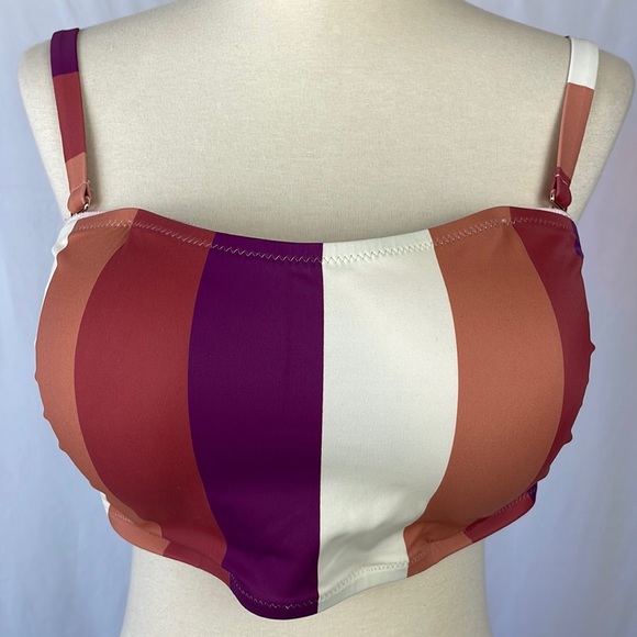 Shade & Shore Padded Bandeau Bikini Top w/Removable Straps - Size 36DD (XL) - Picture 6 of 16